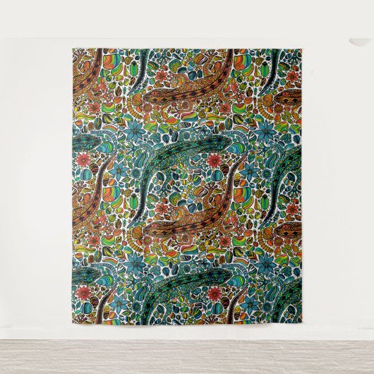 Zoek de gekko's wandkleed (Voorkant)