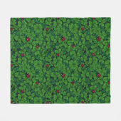 Zoek de gelukkige klaver fleece deken (Voorkant (Horizontaal))