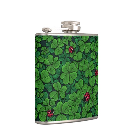 Zoek de gelukkige klaver heupfles (Rechts)