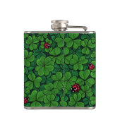 Zoek de gelukkige klaver heupfles (Achterkant)