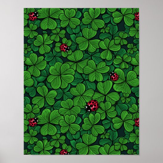 Zoek de gelukkige klaver poster (Voorkant)