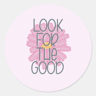 Zoek de Goede Rondroze Sticker