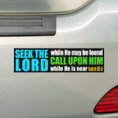 Zoek de Heer Bumpersticker (Op auto)