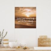 Zoek de Heer en Zijn Sterkte; Zijn Gezichtsgeschri Poster (Keuken)