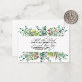 Zoek de Heer groen lijst Schrift Notitiekaartje (Voorkant / Achterkant in situ)