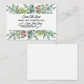 Zoek de Heer groen lijst Schrift Notitiekaartje (Voorkant / Achterkant)