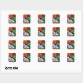 Zoek de kat ronde sticker (Vel)
