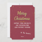 Zoek de kerstmagische Kaart van de Waterverf van S (Achterkant)