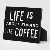 Zoek de koffieplak fotoplaat (Zijkant)