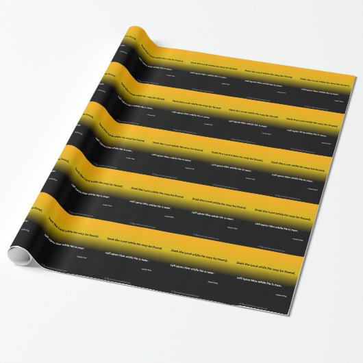 Zoek de Lord Bible Quotes Cadeaupapier (Uitgerold)