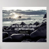 Zoek de Lord Bible Verse Poster (Voorkant)