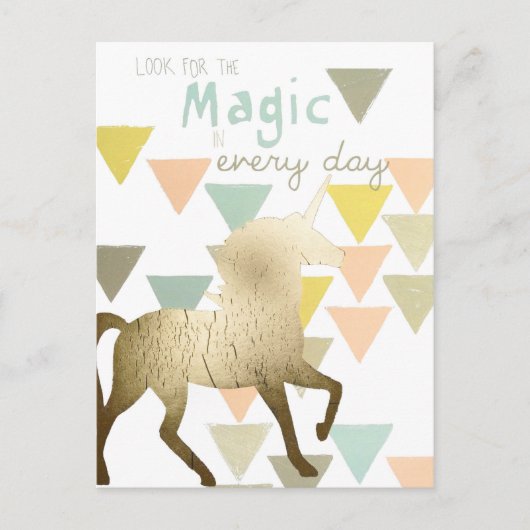 Zoek de Magic Day Gold-eenheid Briefkaart (Voorkant)