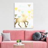 Zoek de Magic Day Gold-eenheid Canvas Afdruk (Insitu (Woonkamer))