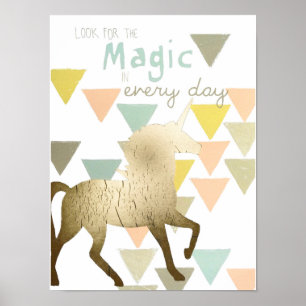 Zoek de Magic Day Gold-eenheid Poster