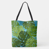 Zoek de Paradise Hawaiian Monstera Leaf Tropical C Tote Bag (Achterkant)