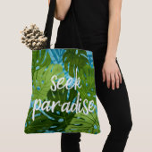 Zoek de Paradise Hawaiian Monstera Leaf Tropical C Tote Bag (Dichtbij)