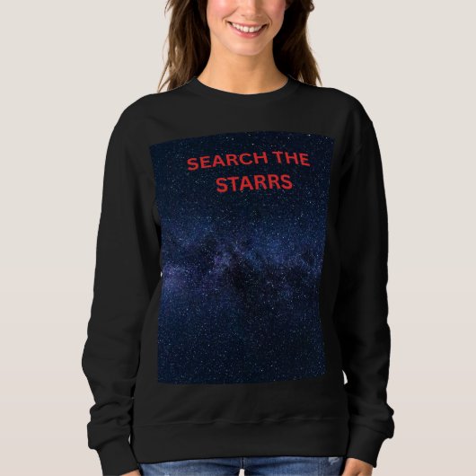 Zoek de Sterren Galaxy Dromer Dames Sweatshirt (Voorkant)