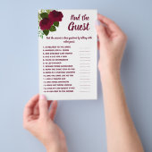 Zoek de zwarte spelkaart van het gastVrijgezellenf Flyer (Hand)