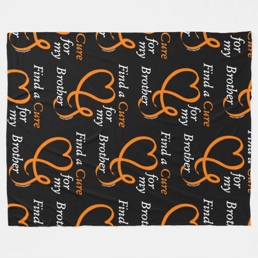 Zoek een crème/hart/broer...RSD/CRPS Fleece Deken (Voorkant (Horizontaal))