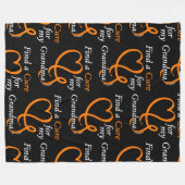 Zoek een crème/hart/oma...RSD/CRPS Fleece Deken (Voorkant (Horizontaal))