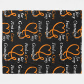 Zoek een crème/hart/opa...RSD/CRPS Fleece Deken (Voorkant (Horizontaal))