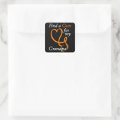 Zoek een crème/hart/opa...RSD/CRPS Vierkante Sticker (Tas)