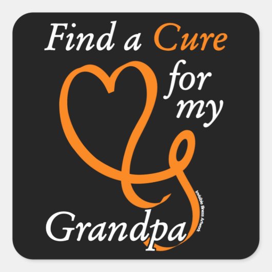 Zoek een crème/hart/opa...RSD/CRPS Vierkante Sticker (Voorkant)