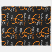 Zoek een crème/hart/vrouw...RSD/CRPS Fleece Deken (Voorkant (Horizontaal))