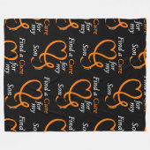 Zoek een crème/hart/zoon...RSD/CRPS Fleece Deken (Voorkant (Horizontaal))