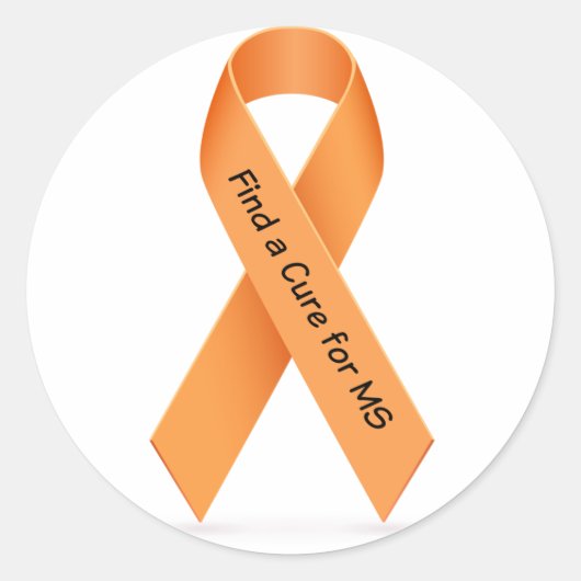 Zoek een crème voor MS (multiple sclerose) ticker Ronde Sticker (Voorkant)