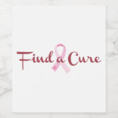 Zoek een crème wijn etiket (Enkel label)