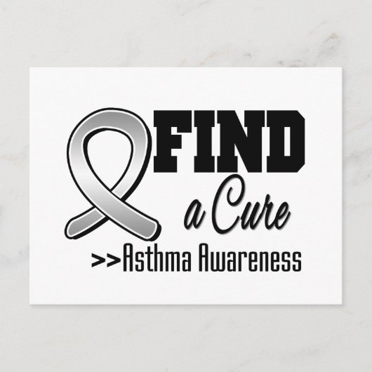 Zoek een Cure Asthma Awareness Briefkaart (Voorkant)