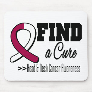 Zoek een Cure Head Neck Cancer Awareness Muismat