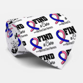 Zoek een 'Cure Male Breast Cancer Awareness' Stropdas (Opgerold)