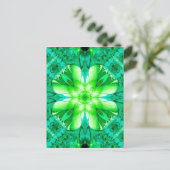 Zoek een Fractal Shamrock Briefkaarten (Staand voorkant)