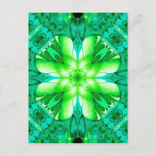 Zoek een fractal Shamrock-Briefkaarten Briefkaart