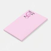 Zoek een kuur/hart/ik... borstkanker post-it® notes (Schuin)