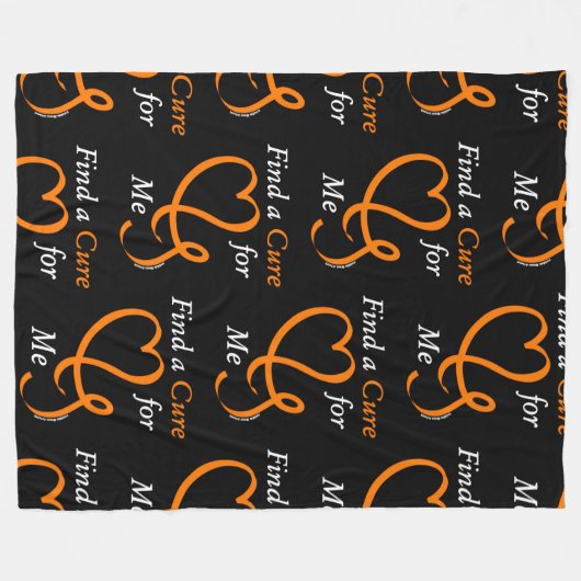 Zoek een kuur/hart/ik...RSD/CRPS Fleece Deken (Voorkant (Horizontaal))