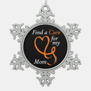 Zoek een kuur/hart/moeder...RSD/CRPS Tin Sneeuwvlok Ornament
