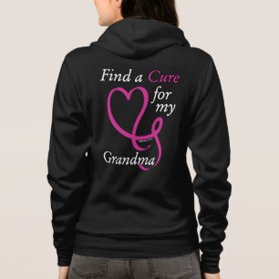 Zoek een kuur/hart/oma...borstkanker hoodie
