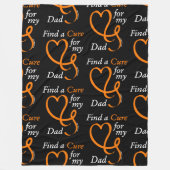 Zoek een kuur/hart/vader...RSD/CRPS Fleece Deken (Voorkant)