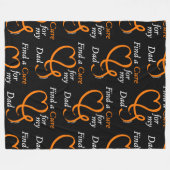 Zoek een kuur/hart/vader...RSD/CRPS Fleece Deken (Voorkant (Horizontaal))