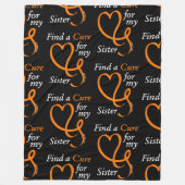 Zoek een kuur/hart/zuster...RSD/CRPS Fleece Deken (Voorkant)