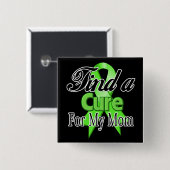 Zoek een kuur voor mijn moeder - lymfoom vierkante button 5,1 cm (Voorkant /achterkant)