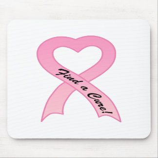 Zoek een roze roze lint-mousepad muismat