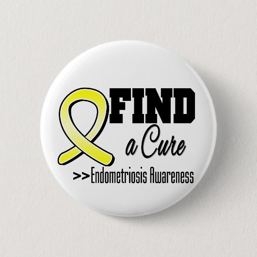 Zoek een zuiver bewustzijn van endometriose ronde button 5,7 cm (Voorkant)