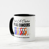 Zoek een zuivere linten voor alle kanker mok (Voorkant links)