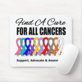 Zoek een zuivere linten voor alle kanker muismat (Met muis)