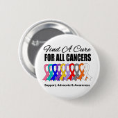 Zoek een zuivere linten voor alle kanker ronde button 5,7 cm (Voorkant /achterkant)