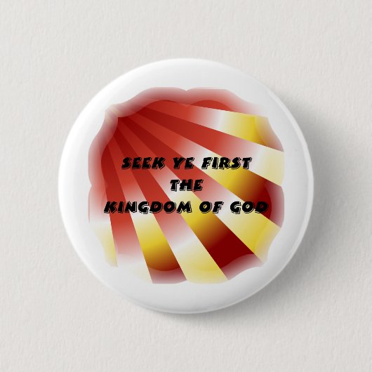 Zoek eerst het Koninkrijk God - 13 Ronde Button 5,7 Cm (Voorkant)